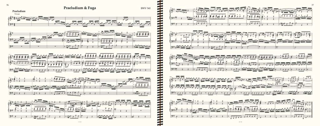 Organ Score J.S. Bach complete organ works without page turns, Vol I - OrganScore