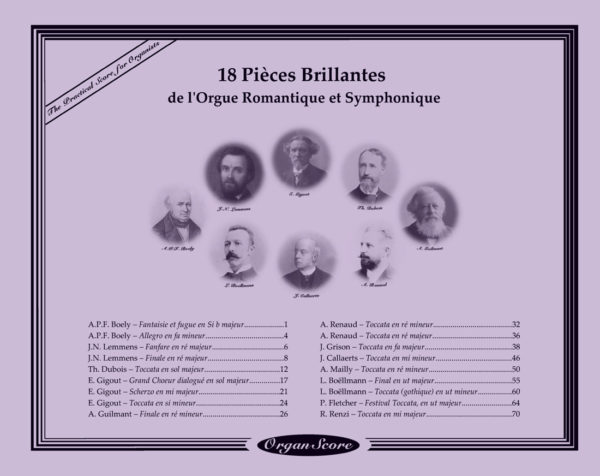 Orgue Symphonique - 18 Pièce Billantes