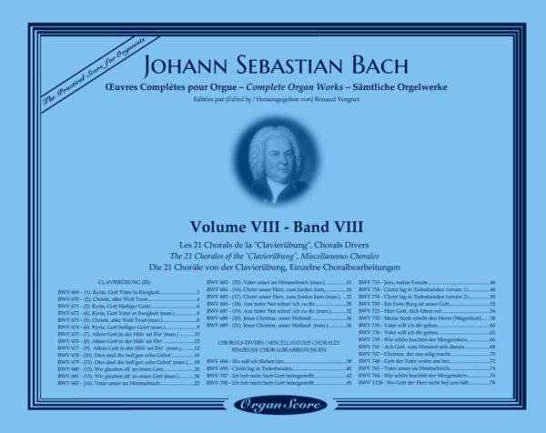 J.S. Bach œuvres complètes pour orgue, volume VIII