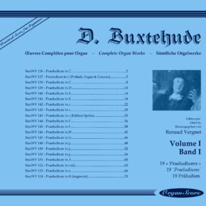 Buxtehude œuvres complètes pour orgue, volume I