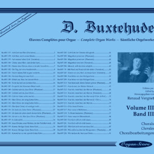 Buxtehude œuvres complètes pour orgue, volume III