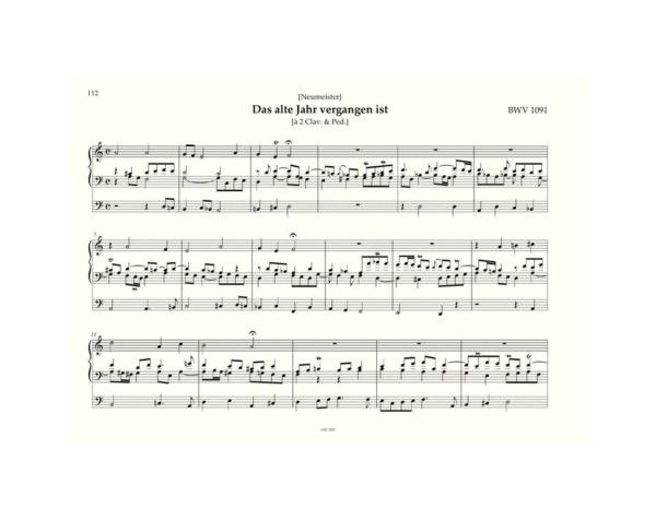 BWV 1091, J.S. Bach, œuvre d'orgue, volume IX