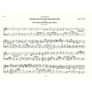 BWV 1096 (1 Man.), Bach complete organ works, Volume IX