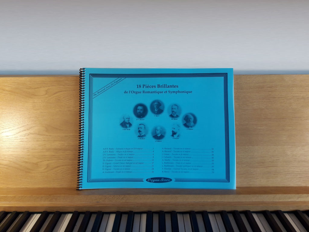 OrganScore on an organ desk