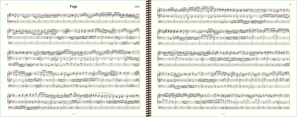 OrganScore Mendelssohn Fugue pour orgue en mi mineur