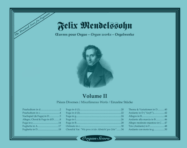 Mendelssohn oeuvres pour orgue (Vol. II) : Pièces Diverses