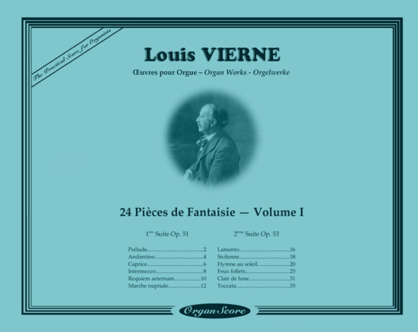 OrganScore Vierne Pieces de Fantaisie Volume I
