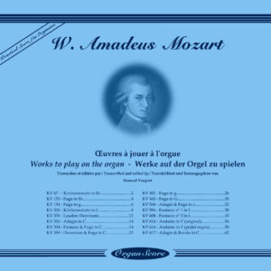 Couverture Mozart Œuvres à jouer à l'Orgue