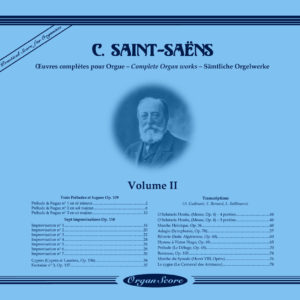 Saint-Saëns Organ Works Volume I Cover