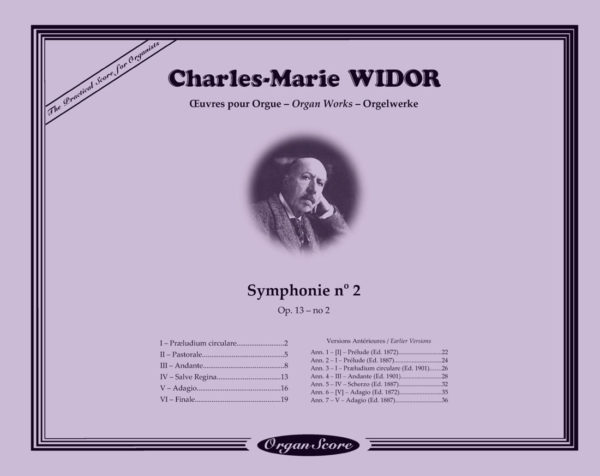 Widor Symphonie no 2 - Couverture