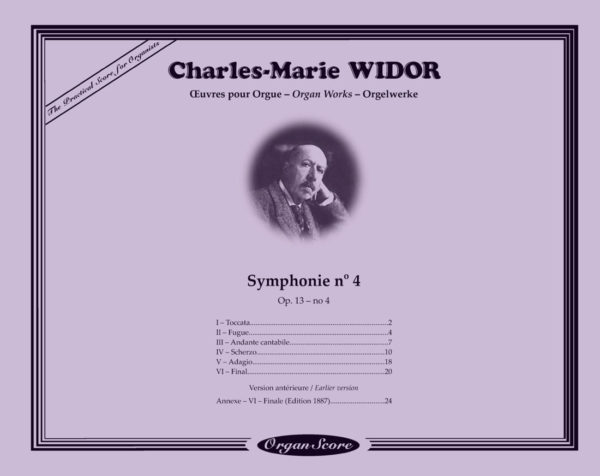 Widor Symphonie n° 4 - Couverture