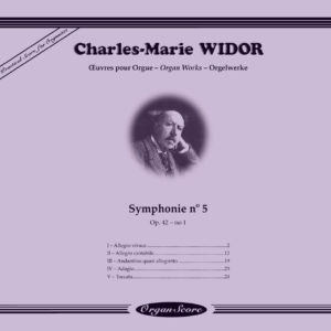 Widor Symphonie no 5 - Couverture