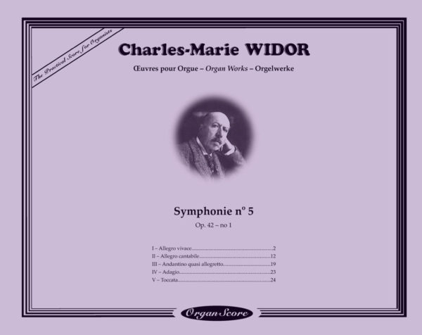 Widor Symphonie no 5 - Couverture