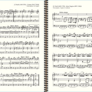 Organ music for services - Bach : Nun danket alle Gott (froma cantata BWV 79), Sonatina (from cantata "Actus Tragicus" BWV 106)